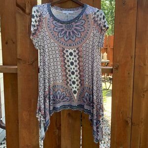 Fever Top Size L Boho Summer Of Love Style Hippie Tribal Pullover